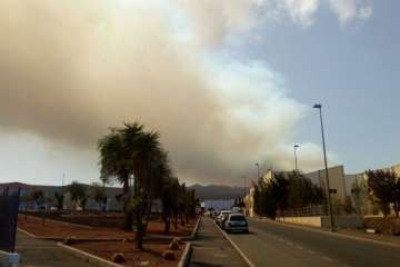 Fuego en la cumbre (Foto TA)