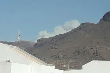 Fuego en la cumbre (Foto TA)