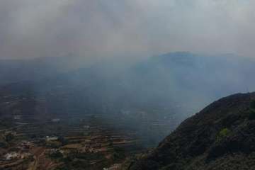 Fuego en la cumbre (Foto TA)
