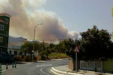 Fuego en la cumbre (Foto TA)