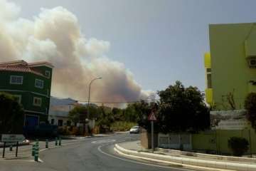 Fuego en la cumbre (Foto TA)