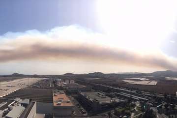 Fuego en la cumbre (Foto TA)