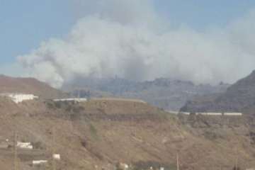 Fuego en la cumbre (Foto TA)