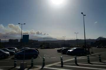 Fuego en la cumbre (Foto TA)