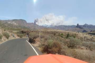 Fuego en la cumbre (Foto TA)