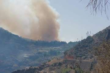 Fuego en la cumbre (Foto TA)