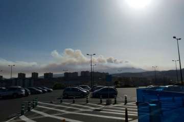 Fuego en la cumbre (Foto TA)