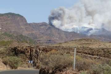 Fuego en la cumbre (Foto TA)