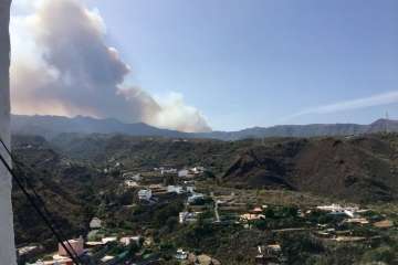 Fuego en la cumbre (Foto TA)
