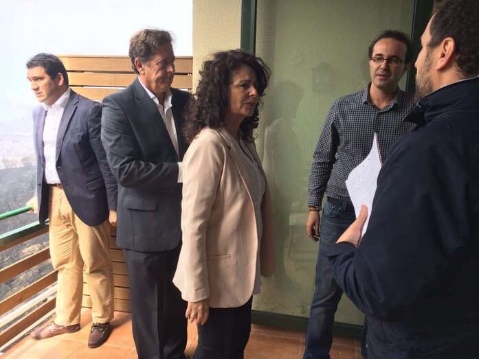 La secretaria de Estado de Turismo, Matilde Asian, visitó este viernes el Parador de Tejeda (foto TA)