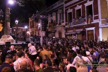 Suelta del Perro Maldito y espectáculo pirotécnico en Valsequillo (Foto Francisco J. Santana)