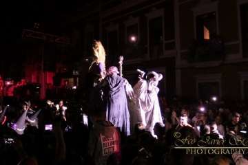 Suelta del Perro Maldito y espectáculo pirotécnico en Valsequillo (Foto Francisco J. Santana)