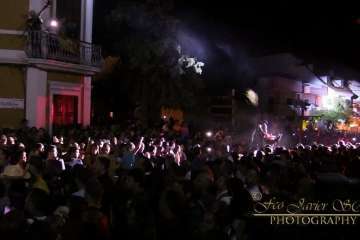 Suelta del Perro Maldito y espectáculo pirotécnico en Valsequillo (Foto Francisco J. Santana)