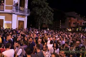 Suelta del Perro Maldito y espectáculo pirotécnico en Valsequillo (Foto Francisco J. Santana)