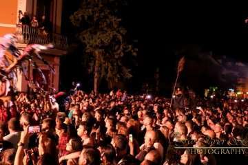 Suelta del Perro Maldito y espectáculo pirotécnico en Valsequillo (Foto Francisco J. Santana)