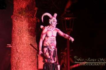 Suelta del Perro Maldito y espectáculo pirotécnico en Valsequillo (Foto Francisco J. Santana)