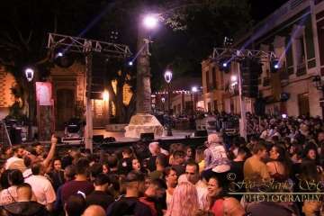 Suelta del Perro Maldito y espectáculo pirotécnico en Valsequillo (Foto Francisco J. Santana)