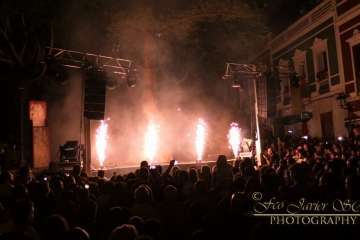 Suelta del Perro Maldito y espectáculo pirotécnico en Valsequillo (Foto Francisco J. Santana)