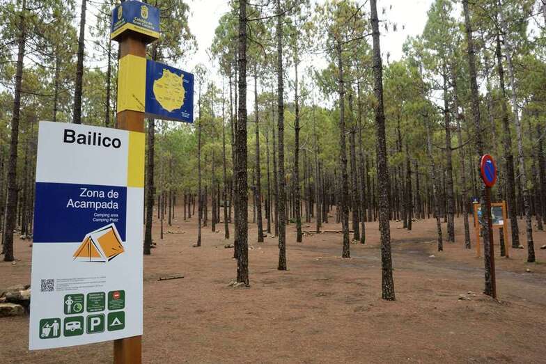 Imagen de la zona de acampada de Bailico (Foto TA)