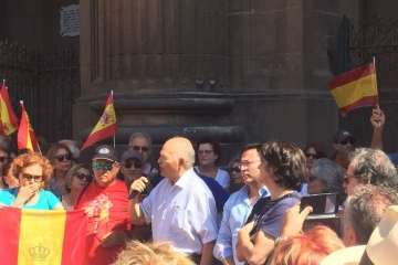 Manifestación por la unidad de España en la capital de Gran Canaria (Foto TA/J.F.F Belda)