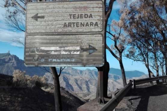 El Cabildo adjudica por la vía de emergencia la reparación de las carreteras afectadas por el incendio (Foto TA)