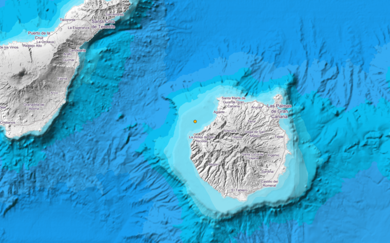 Lugar donde tuvo lugar el seísmo (Foto IGN)
