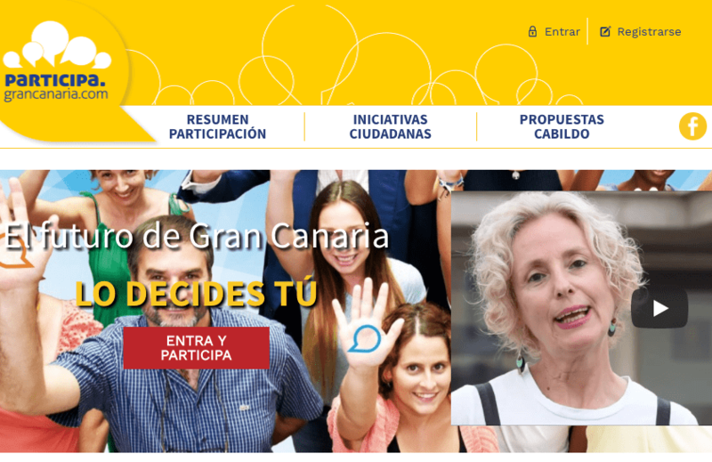 La web ya se encuentra operativa a través de la dirección participa.grancanaria.com (Foto TA)