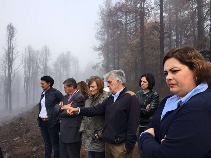 La consejera Nieves Lady Barreto visitó este lunes la zona (Foto TA)