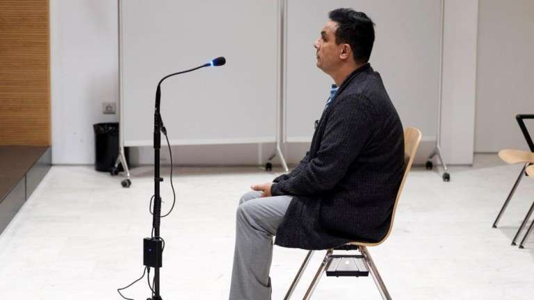 El acusado, este martes en la Audiencia de Las Palmas (Foto Efe)