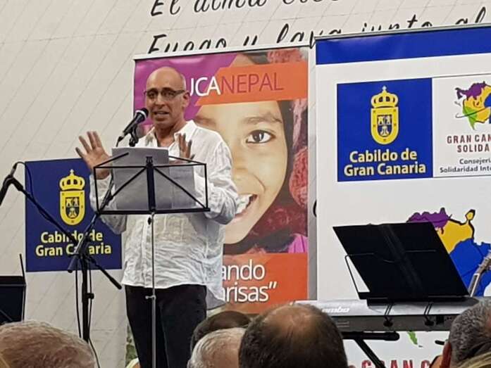 José Díaz, en el acto celebrado el pasado viernes en el Cabildo (foto TA)