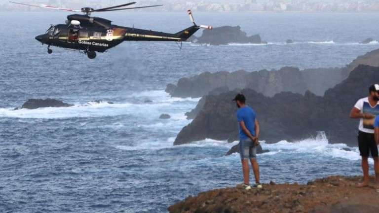 Imagen del operativo de búsqueda (Foto Canarias7)
