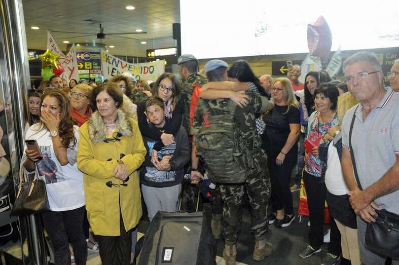A su llegada al Aeropuerto se vivieron momentos de gran emoción (Foto TA)