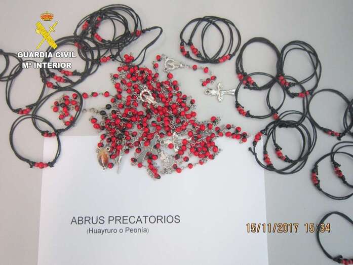 Imagen de parte del material intervenido (Foto TA)