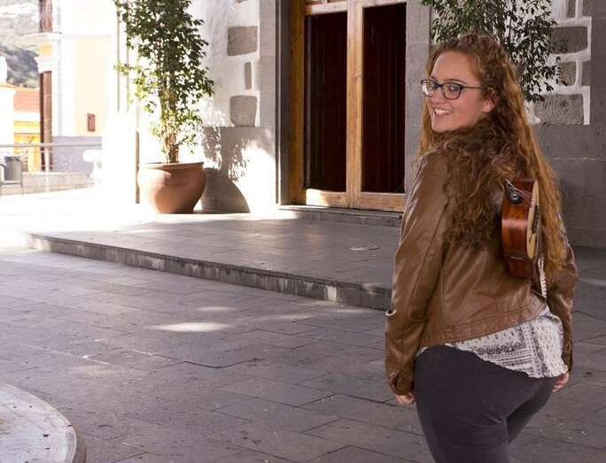 Archivo. La joven timplista Laura Martel (Foto TA)