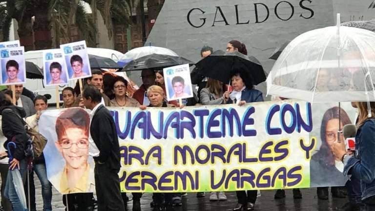 Imagen de la concentración celebrada este sábado en la plaza de la Feria (Foto Canarias7)