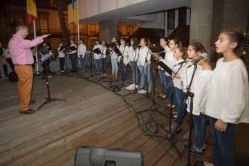 Inauguración del belén navideño del Cabildo de Gran Canaria (Foto TA)