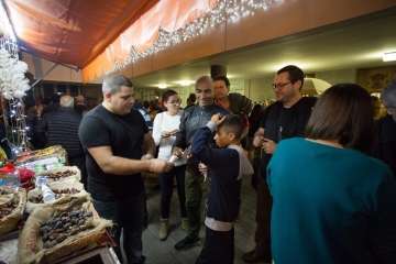 Inauguración del belén navideño del Cabildo de Gran Canaria (Foto TA)