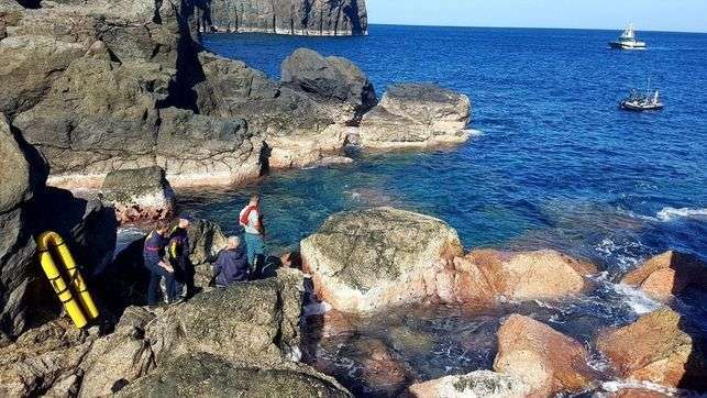 Los servicios de búsqueda encuentran en el mar el cuerpo sin vida de la persona desaparecida (Foto Policía de Las Palmas GC)