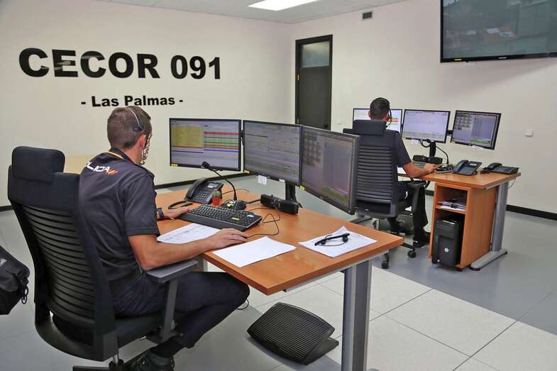 Imagen del nuevo Centro Inteligente de Mando y Control (Cecor) del CNP en Las Palmas (Foto TA)