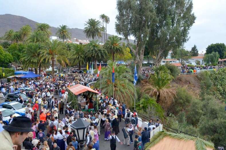 Vista general de la romería (Foto Francisco Javier Santana)