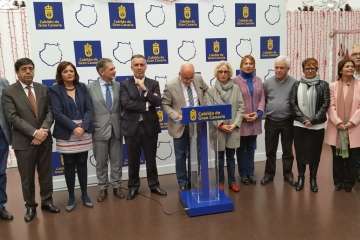 Encuentro navideño del Cabildo con los medios de comunicación (Foto TA)