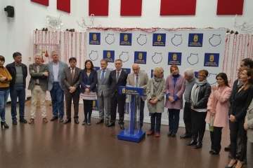 Encuentro navideño del Cabildo con los medios de comunicación (Foto TA)