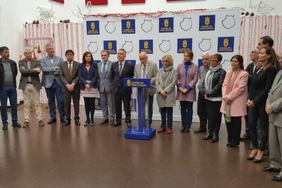 Encuentro navideño del Cabildo con los medios de comunicación (Foto TA)