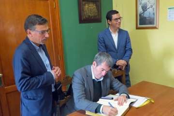 Visita institucional de presidente del Gobierno de Canarias a Valsequillo (Foto Acfi Press/TA)