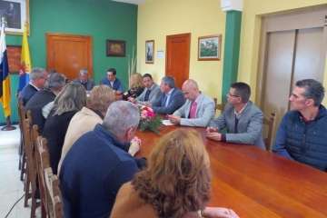 Visita institucional de presidente del Gobierno de Canarias a Valsequillo (Foto Acfi Press/TA)