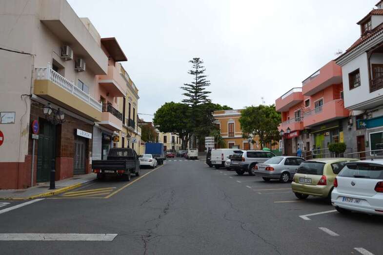 Acceso al casco urbano de Valsequillo (Foto TA)