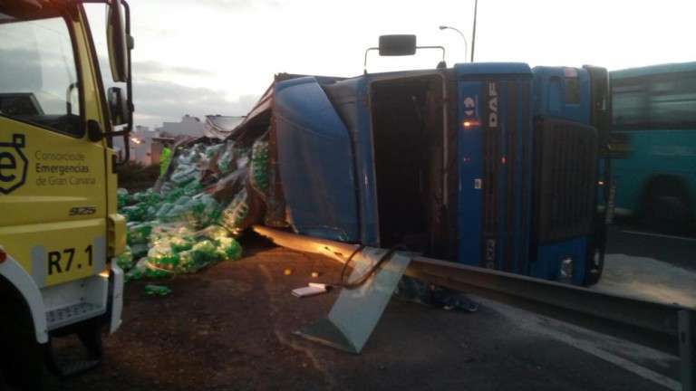 Imagen del camión (Foto Canarias7)