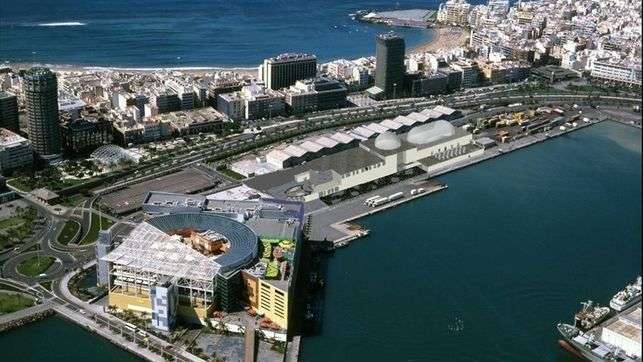 Vista aérea del acuario Poema del Mar (Foto diario.es)