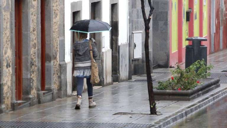 Imagen de archivo de unas lluvias en Telde (Foto Canarias7 / Francisco Socorro)