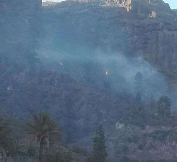 Imagen del incendio de este miércoles (Foto TA)